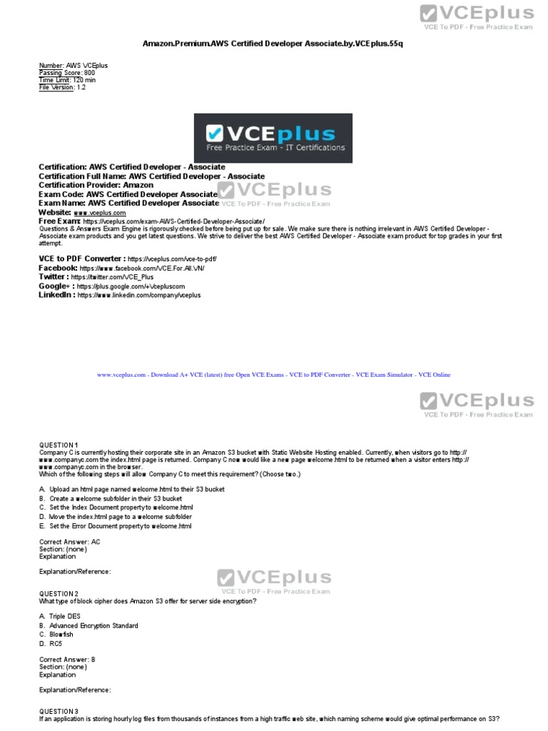 AWS Certified Developer Associate Guide | PDF | Web Application ...