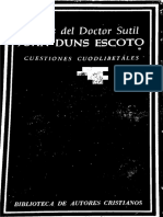 Duns Escoto - Cuestiones Cuodlibetales