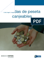 Folleto Canje Monedas Pesetas