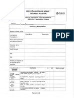 Diagnóstico Seguridad y Salud Ocupacional.