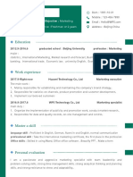 Fresh Green Resume-WPS Office