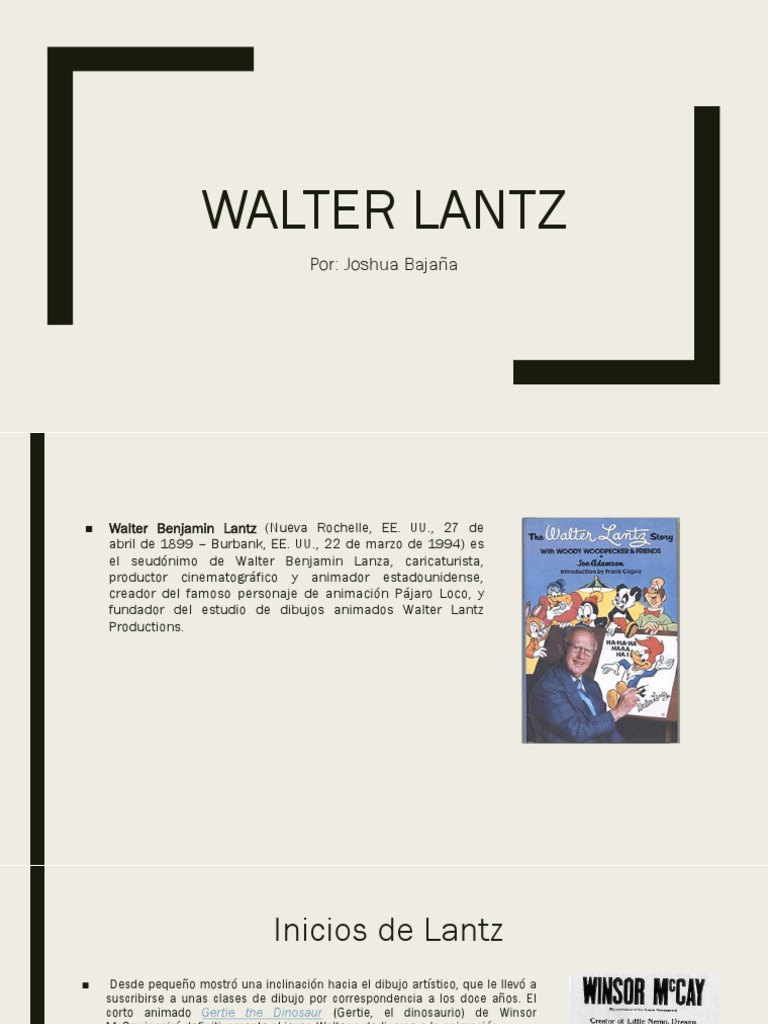 Walter Lantz Pdf Animación Norteamericana Animación Americana