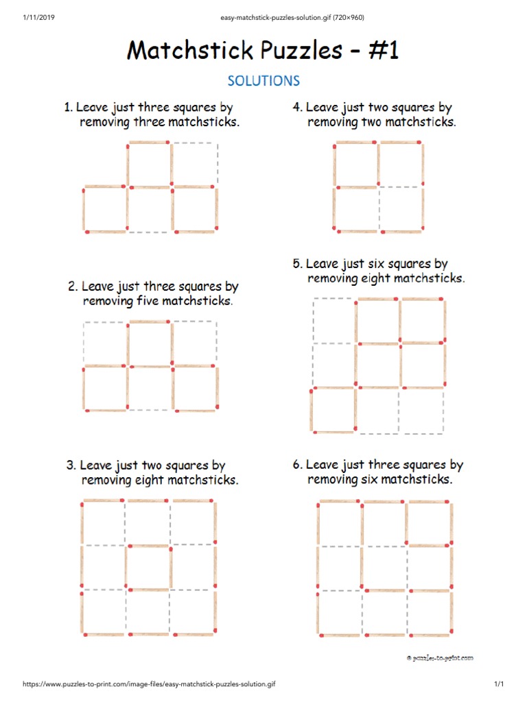 easy matchstick puzzles solution1 pdf