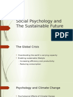 Social Psychology and The Sustainable Future