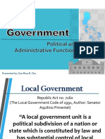 Local Government - Function