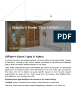 23 Room Types or Types of Room in Hotels - Resorts PDF