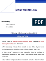Documents - Pub - Vimal Kumars Presentation On Sixth Sense Technology Its Working