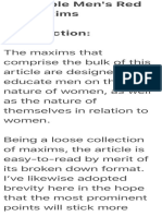 Illimitable Mens Red Pill Maxims PDF