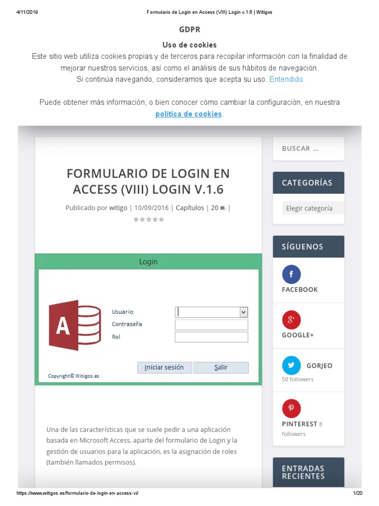 Crear Login PDF | PDF | Cookie HTTP | Windows 10