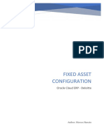 Fixed Assets Configuration