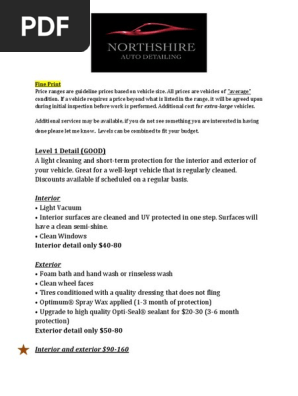 Price List 2020