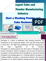 Detergent Cake and Detergent Powder Manufacturing Industry-121688 PDF