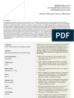 Muddy Waters Research 101110 RINO International Corp (Nasdaq)