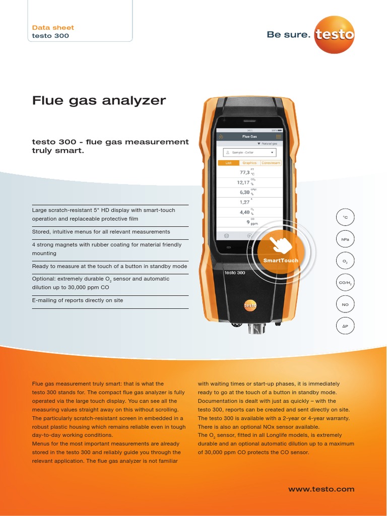 Testo 300 | PDF | Pascal (Unit) | Thermocouple