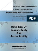 Responsibility and Accountability