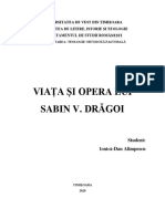 Sabin Drăgan, Viața Și Opera