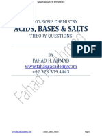 Acids Bases and Salts Theory O Levs Only Complete 2014 PDF