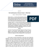 The Social Experience of Internet Gamers PDF