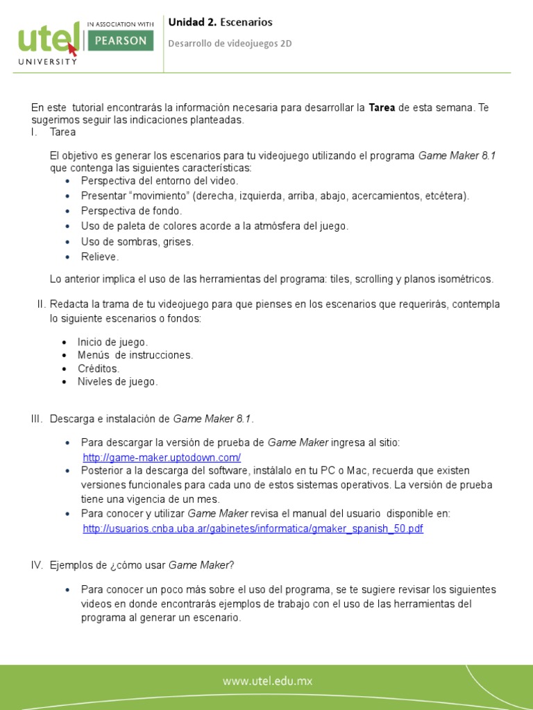 Creación de Escenarios en Game Maker | PDF | Desarrollo de videojuegos ...
