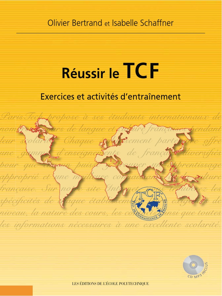 Réussir Le TCF - Exercices Et Activités D'entraînement (1CD Audio MP3 ...