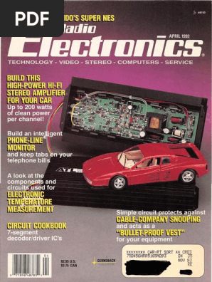 Radio Electronics April 1992 Television High Definition Television