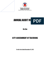 TacurongCity2012 COA Audit Report