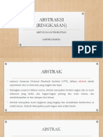 Modul Metodologi Riset 9 (Abstraksi)