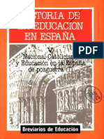 Tomo v. Historia de La Educación en España. Alejandro Mayordomo
