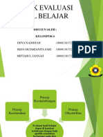 TEKNIK EVALUASI HASIL BELAJAR