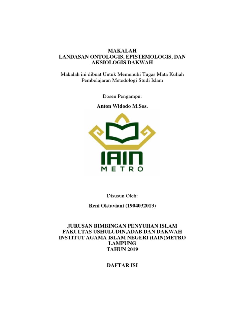 Makalah Ilmu Dakwah Reni