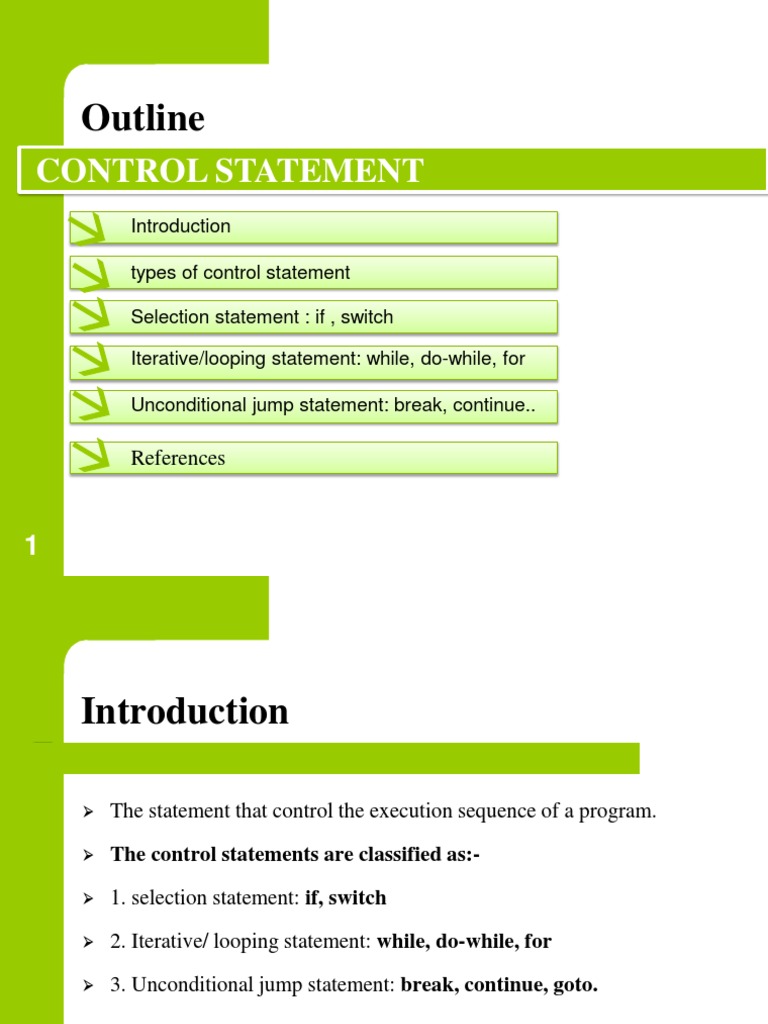 Control Statement Part-1 | PDF | Control Flow | Software Development