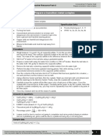 A Level Chemistry Core Practical 12 - TM Complex