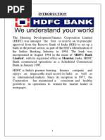 Report On HDFC BANK New