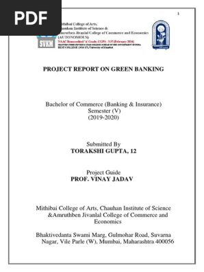 Green banking in India 
