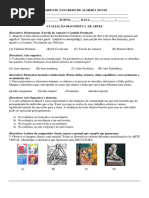 Avaliação diagnostica Artes 7°ano.docx
