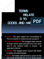 Terms Related To Docks and Harbours
