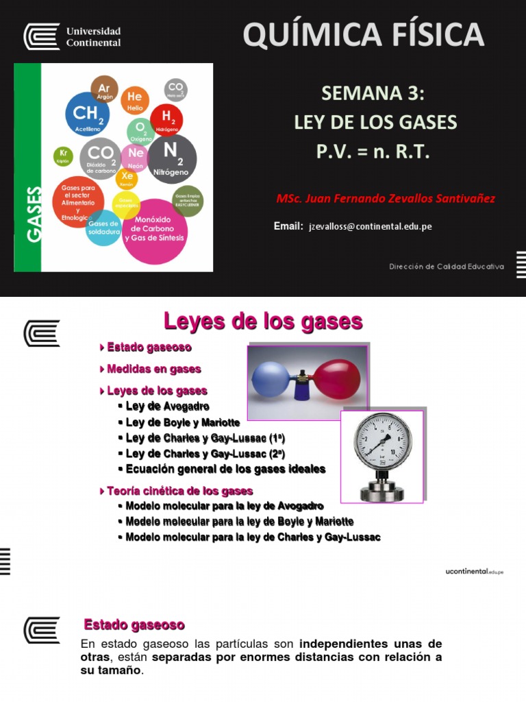 Leyes de los Gases: Teoría y Aplicaciones | PDF | Gases | Mole (Unidad)