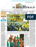 Fans Give Jays Send-Off: Elphos Erald