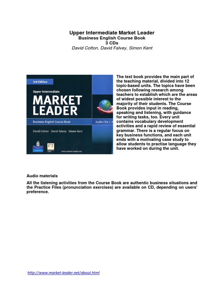 Upper Intermediate Market Leader Overview | PDF