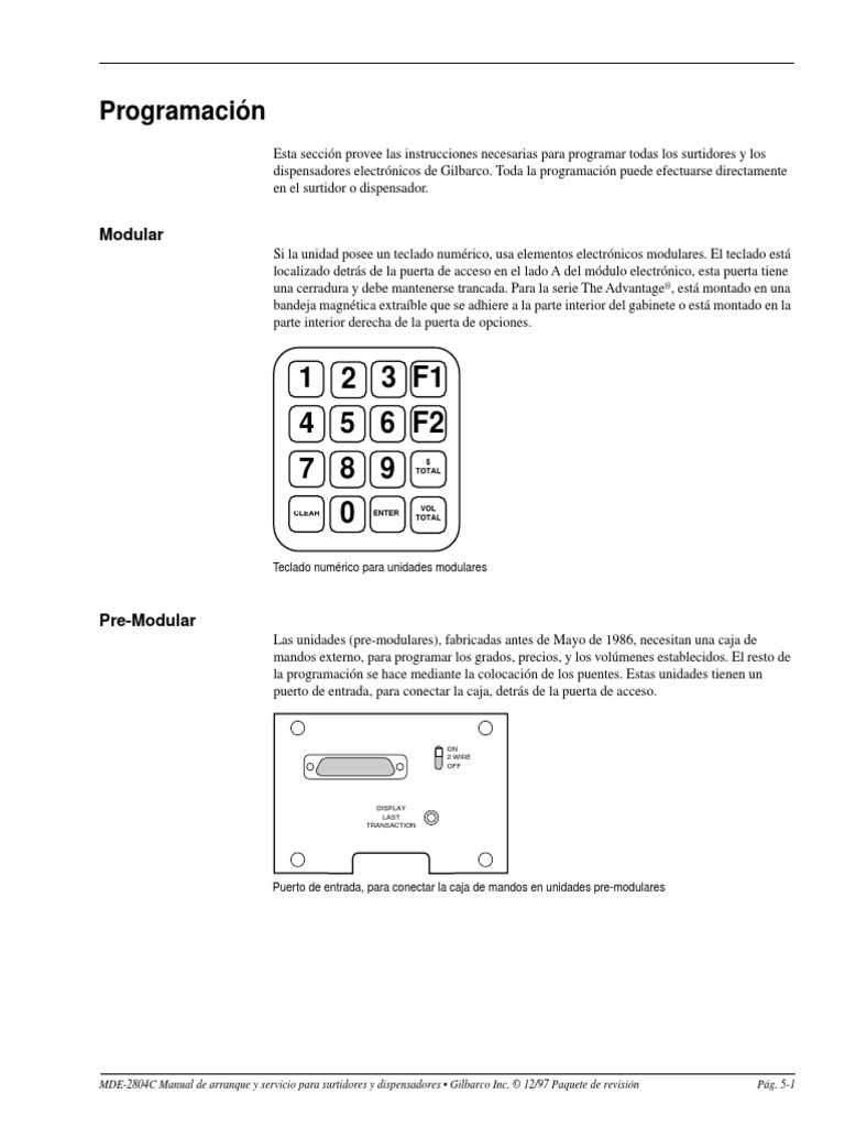 Manual Gilbarco PDF | PDF | Pantalla de cristal líquido | Memoria de ...