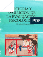 HISTORIA Y EVOLUCIÓN DE LA EVALUACIÓN PSICOLÓGICA Judith Esquer