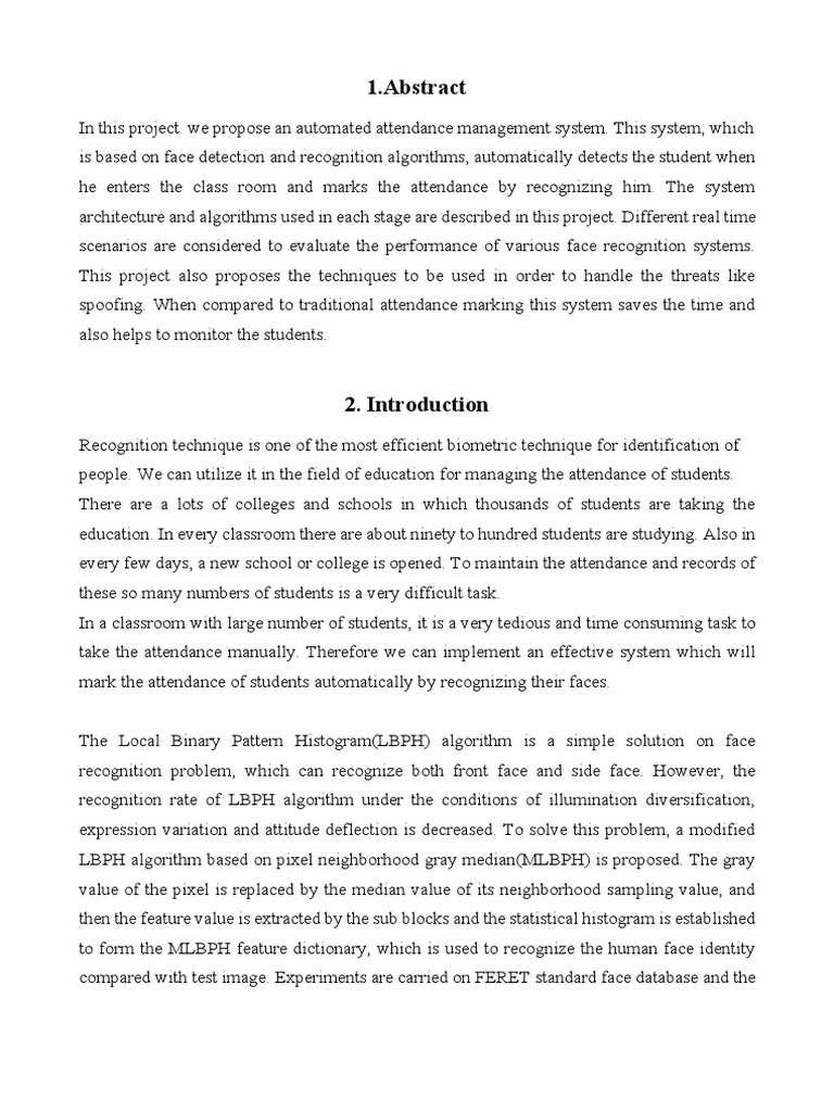 Attendence System Using Python | PDF | Algorithms | Information Technology