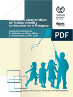 Magnitud y Caracteristicas Del Trabajo Infantil en Paraguay EANA 2011