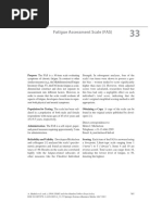 Fatigue Assessment Scale (FAS)