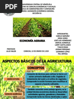 Exposición sobre la Economía Agraria