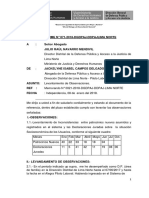 Informe Levantamiento Observaciones Inconsistencias