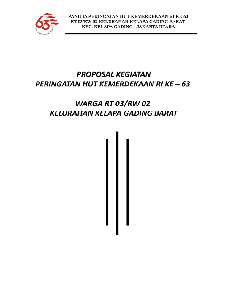 Contoh Proposal Kegiatan HUT RI
