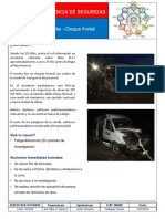 Advertencia de Seguridad - Accidente Vehicular Inspeccion Obra.