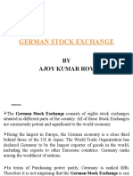 German Stock Exchange: BY Ajoy Kumar Roy