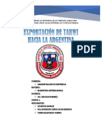 Exportacion de Tarwi A La Ciudad de Salta Argentina PDF